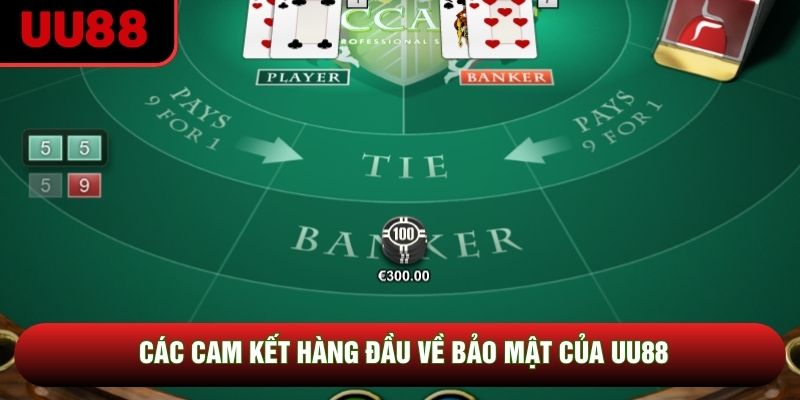 Các cam kết hàng đầu về bảo mật của UU88